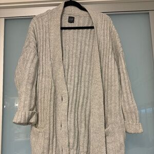 Oversized grey Gap cardigan size L